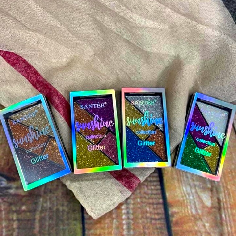 💋Free with Bundle! 🆕SANTEE: Sunshine Collection Glitter Eyeshadow/Lip Make-up